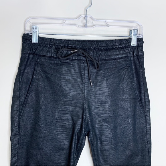 Bevy Flog Shely Black Snake Drawstring Pants (Sz 25) - Picture 3 of 12